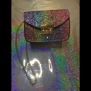 Rainbow girl purse
